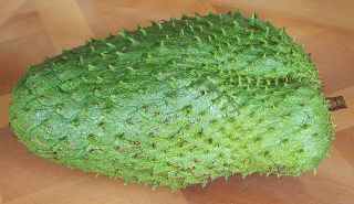 Close Up With The Guanabana Fruit