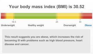 Technically I was obese...